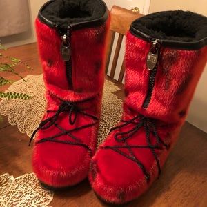 Genuine seal skin boots